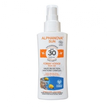ALPHANOVA SUN Spray z filtrem SPF 30 wersja podróżna 90g